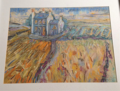 Kath, Now the Corn is cut, pastel. 10.20.JPG